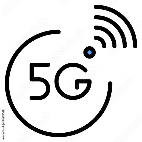 5G Technology icon vector image. Can be used for Digital Disruption.