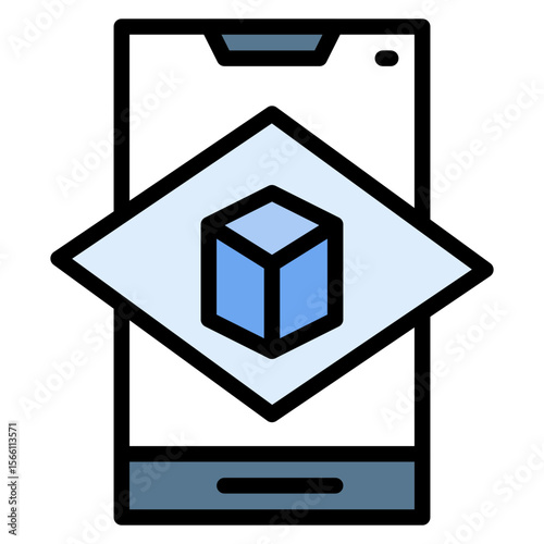 Augmented Reality icon vector image. Can be used for Digital Disruption.
