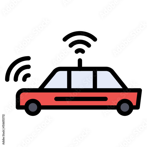 Autonomous icon vector image. Can be used for Digital Disruption.