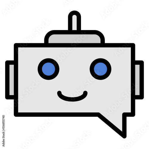Chatbot icon vector image. Can be used for Digital Disruption.