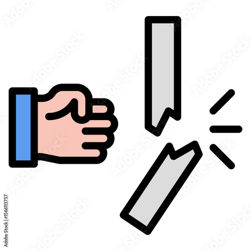 Breakthrough icon vector image. Can be used for Digital Disruption.