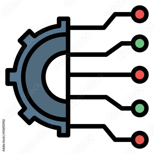 Digital Shift icon vector image. Can be used for Digital Disruption.