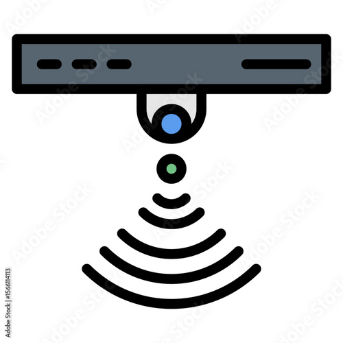 Sensor Technology icon vector image. Can be used for Digital Disruption.