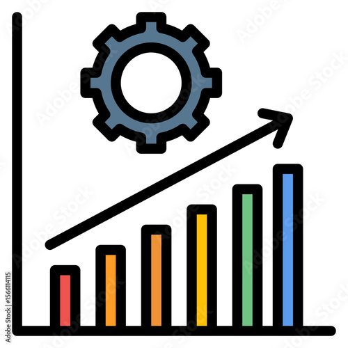 Progress icon vector image. Can be used for Digital Disruption.