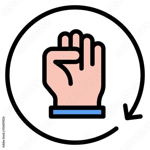 Revolutionize icon vector image. Can be used for Digital Disruption.