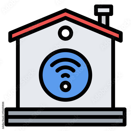 Smart Home icon vector image. Can be used for Digital Disruption.