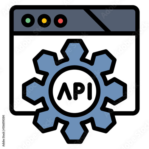 API Testing icon vector image. Can be used for Software Testing.
