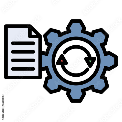 Test Execution icon vector image. Can be used for Software Testing.