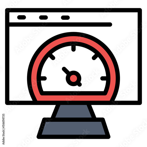 Test Run icon vector image. Can be used for Software Testing.