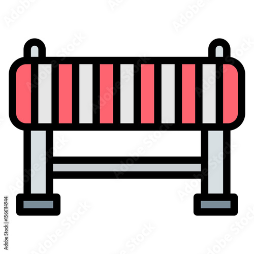 Hurdles icon vector image. Can be used for Track and Field.