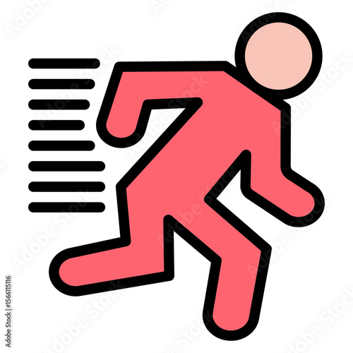 Sprinter icon vector image. Can be used for Track and Field.