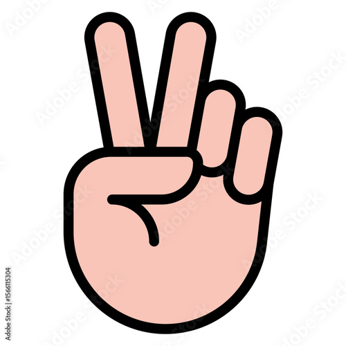 Victory Gesture icon vector image. Can be used for Track and Field.