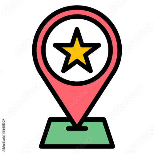 Venue icon vector image. Can be used for Track and Field.