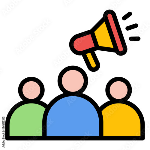 Advocacy icon vector image. Can be used for ADHD.