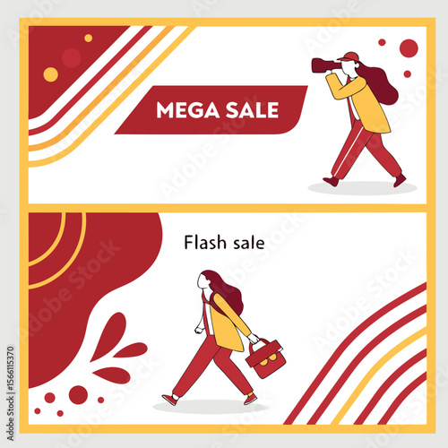 Vibrant Mega Sale Social Media Post Template – Professional Marketing Design