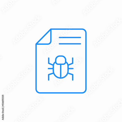bug report icon sign vector