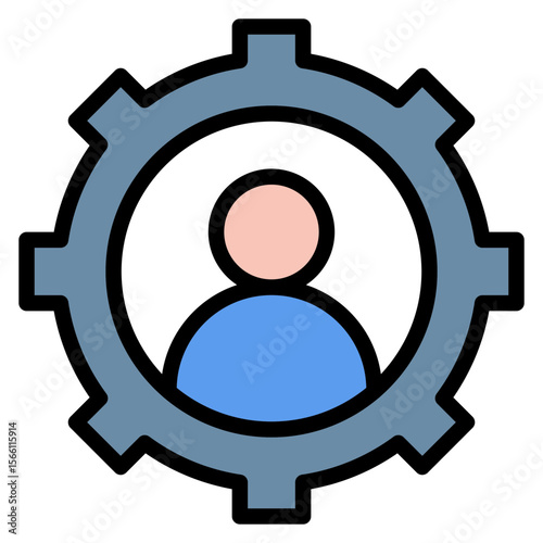 Support System icon vector image. Can be used for ADHD.