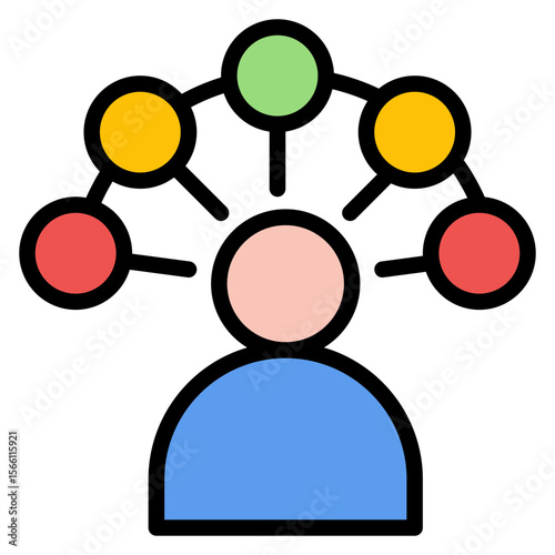 Social Skills icon vector image. Can be used for ADHD.