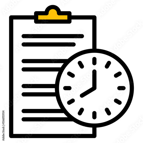 Time Management icon vector image. Can be used for ADHD.