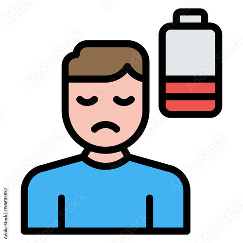Burnout icon vector image. Can be used for Skin Burns.