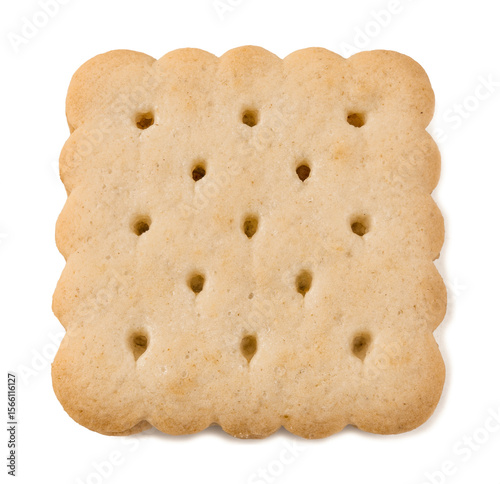 Delicious Cream-Filled Sandwich Cookies - Sweet Dessert Biscuits on White Background
