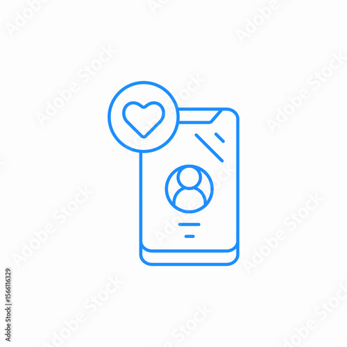 favorite profile icon sign vector