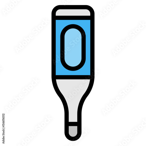 Thermometer icon vector image. Can be used for Skin Burns.