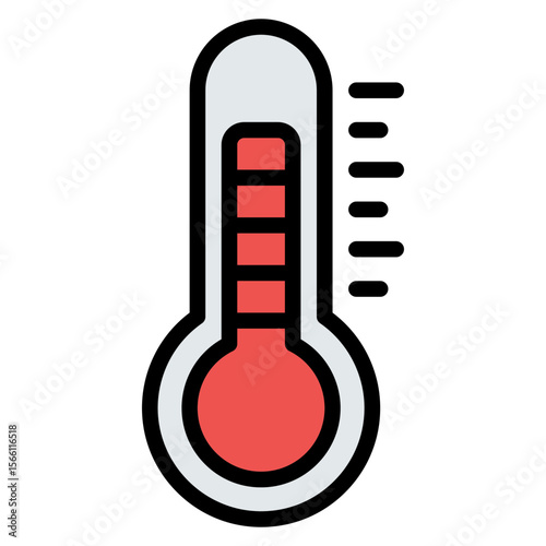 Temperature icon vector image. Can be used for Skin Burns.