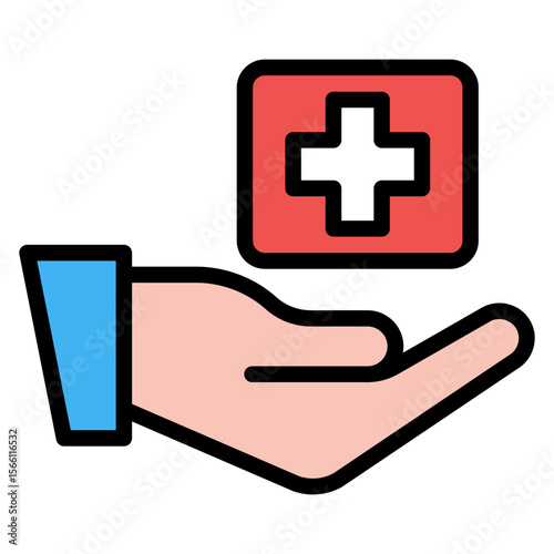 Treatment icon vector image. Can be used for Skin Burns.
