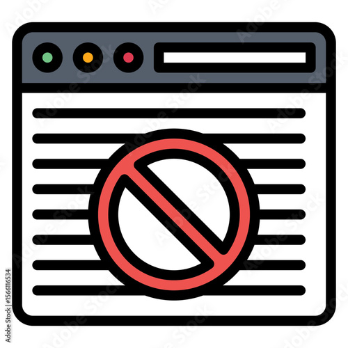 Censorship icon vector image. Can be used for Press Freedom Day.
