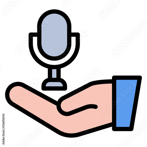 Free Speech icon vector image. Can be used for Press Freedom Day.