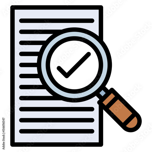Fact Checking icon vector image. Can be used for Press Freedom Day.