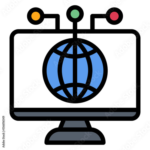 Information Flow icon vector image. Can be used for Press Freedom Day.