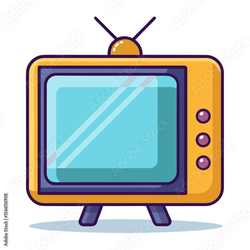 retro tv vector illustration