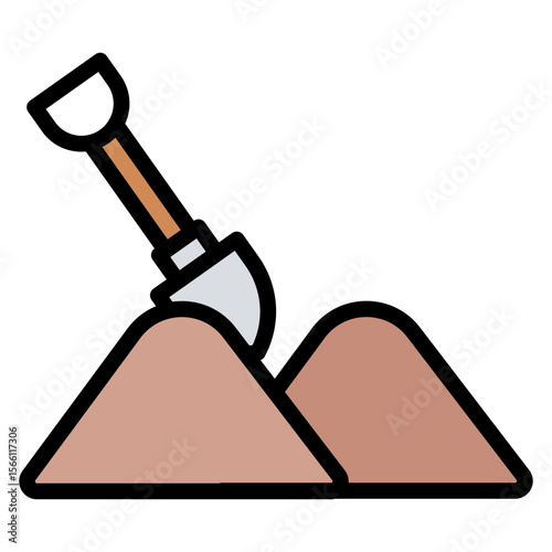 Sand icon vector image. Can be used for Raw Metrial.