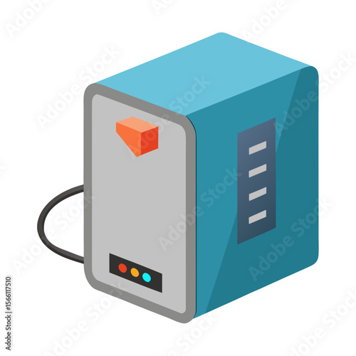 3d render of a computer server