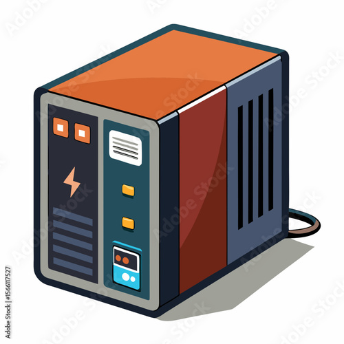 vector illustration of a computer