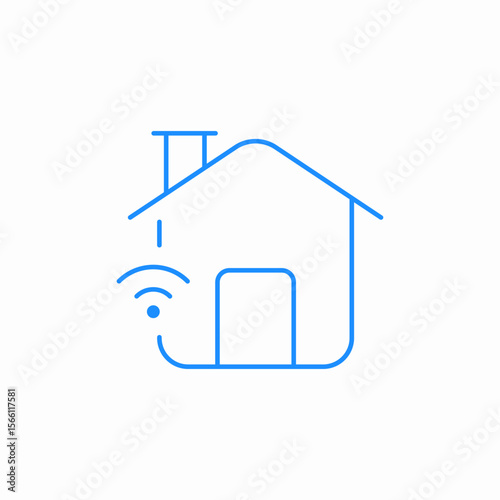 smart home icon sign vector