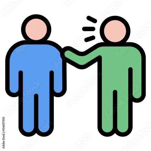 Verbal Abuse icon vector image. Can be used for Bullying in Society.