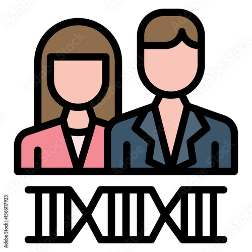Ancestor icon vector image. Can be used for Inheritance.