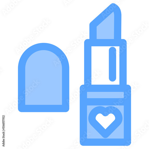 Lipstick   Flat Blue Icon