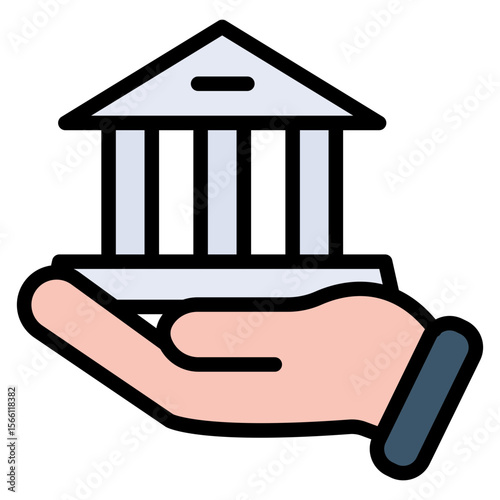 Patrimony icon vector image. Can be used for Inheritance.