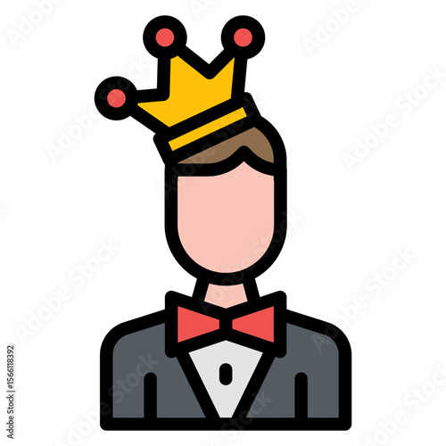 Primogeniture icon vector image. Can be used for Inheritance.
