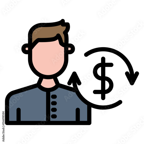 Trustee icon vector image. Can be used for Inheritance.