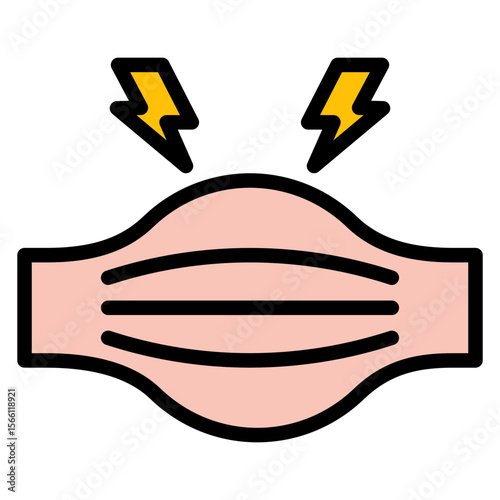 Muscle Aches icon vector image. Can be used for Allergy Symptoms.