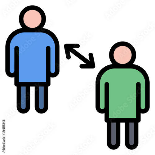 Allies icon vector image. Can be used for Social Relationship.