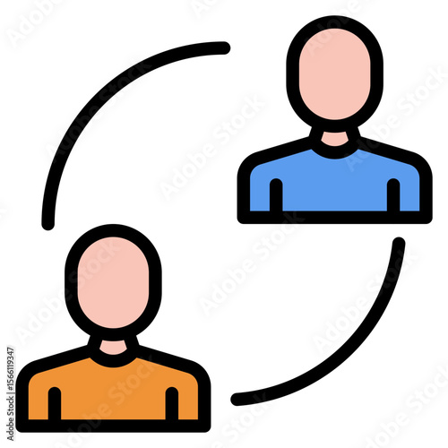 Allies icon vector image. Can be used for Social Relationship.