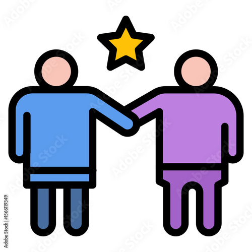 Buddies icon vector image. Can be used for Social Relationship.