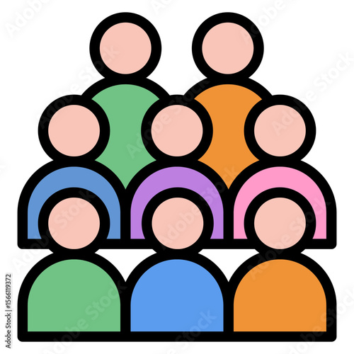 Community icon vector image. Can be used for Social Relationship.