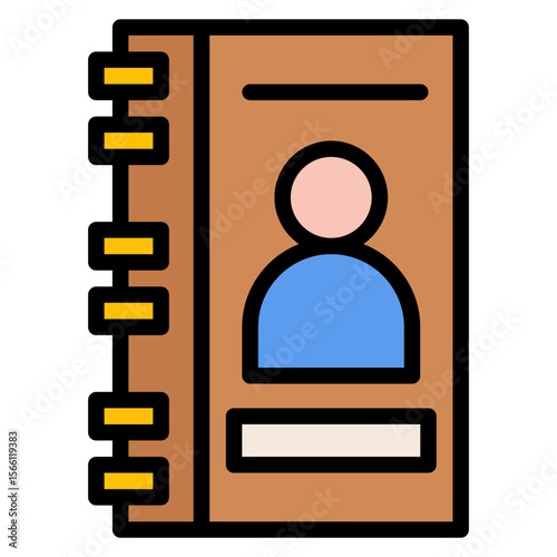 Contacts icon vector image. Can be used for Social Relationship.